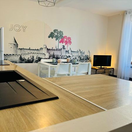 Spacieux, Climatise, Quartier Calme, Proche Chateau, Le Cocon De Joy Carcassonne Bagian luar foto